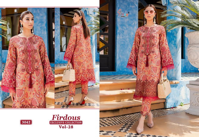 Firdous Exclusive Collection Vol 28 By Shree Jam Cotton Pakistani Suits Wholesale Online